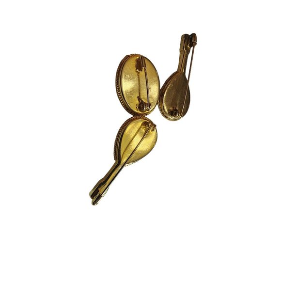 Vintage Set of 3 Music Italian Brooches (A219) - Picture 2 of 3